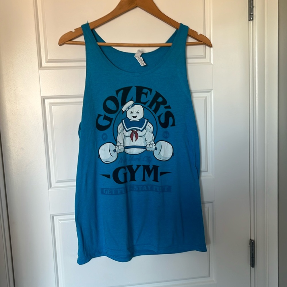Gozer’s Gym ghostbusters tank top medium
